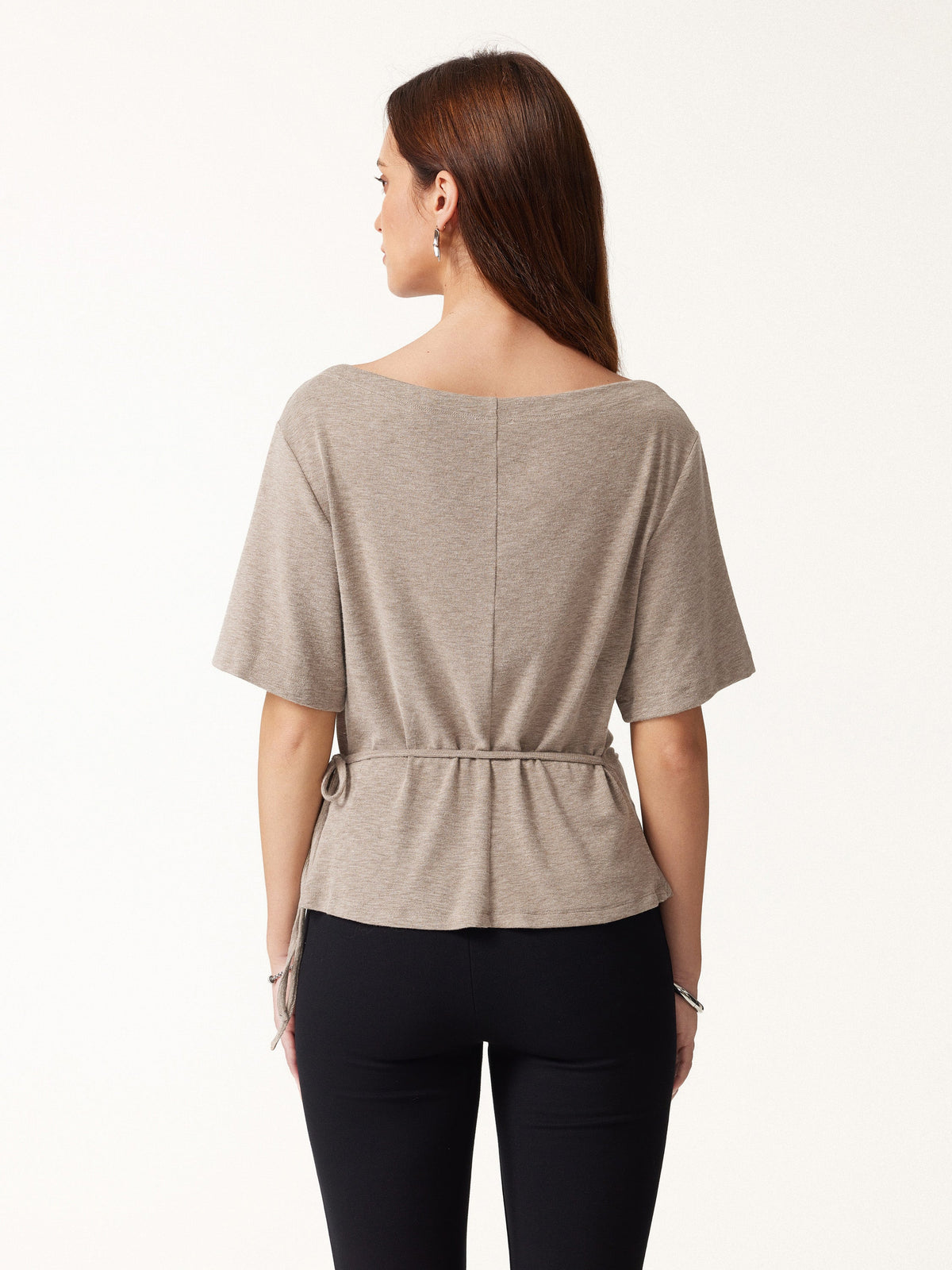 Eco-Mousse® Short Sleeve Tie-Side Top