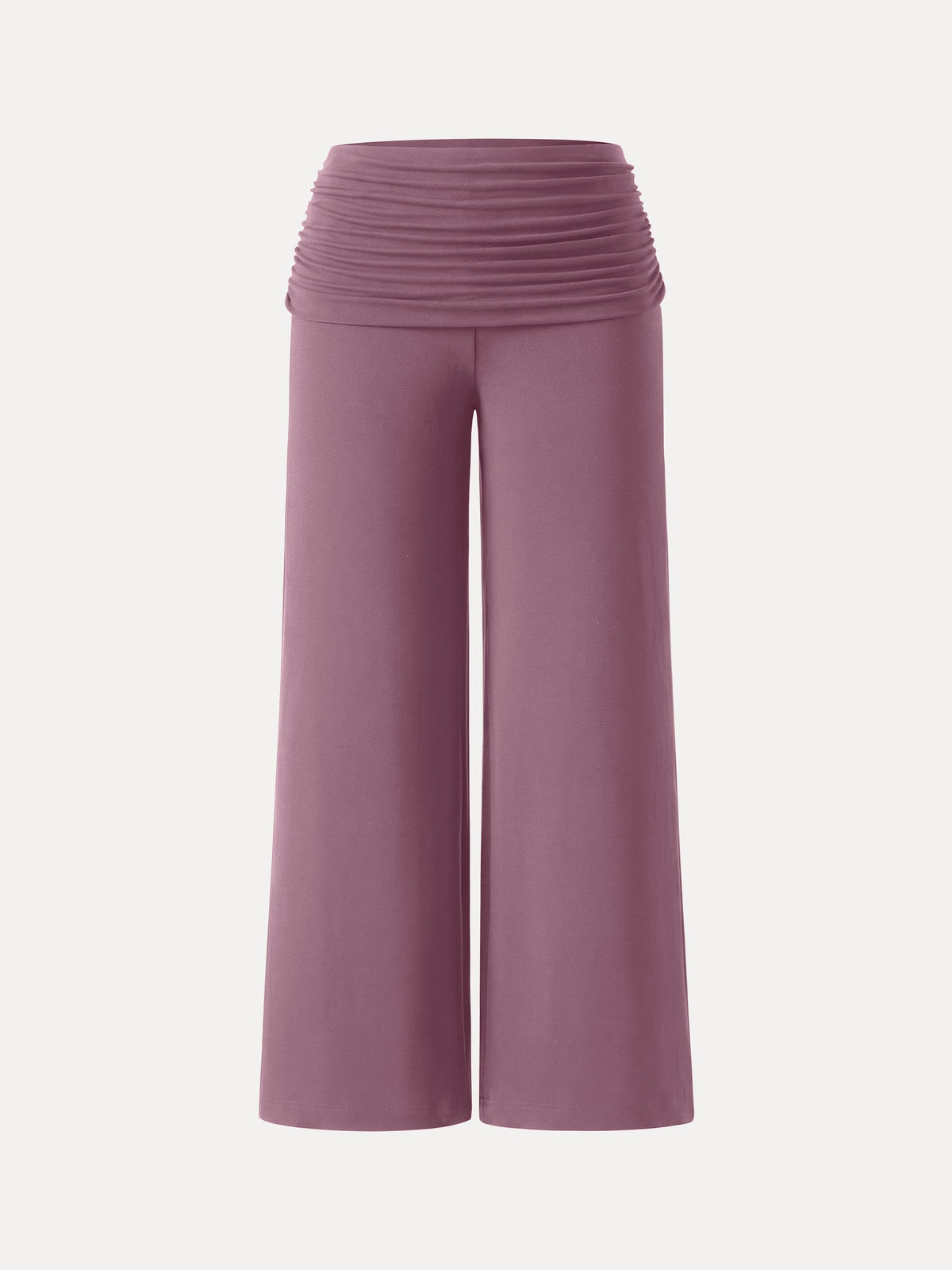 Non-Itchy Wool Blend Drapey Wide Leg Pull-on Pants with Pockets