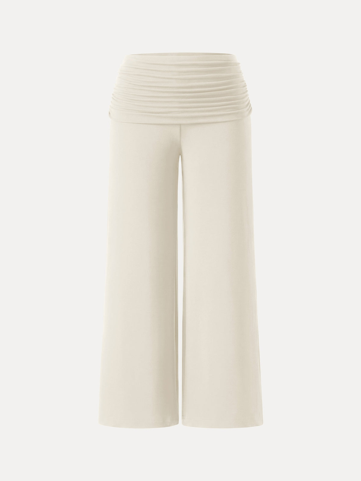 Non-Itchy Wool Blend Drapey Wide Leg Pull-on Pants with Pockets