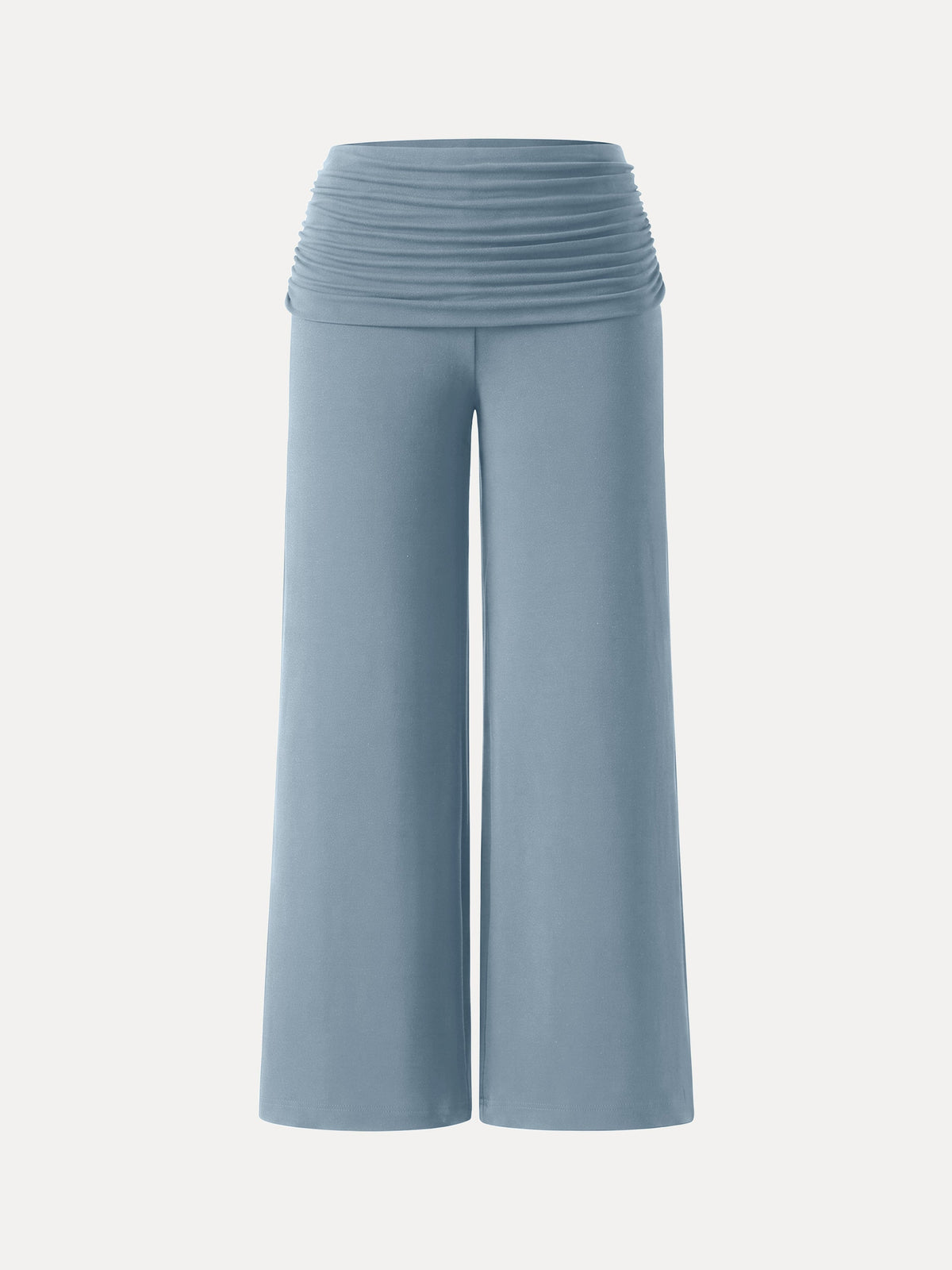Non-Itchy Wool Blend Drapey Wide Leg Pull-on Pants with Pockets