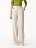 Ponte High-Rise Wide-Leg Pants with Pockets