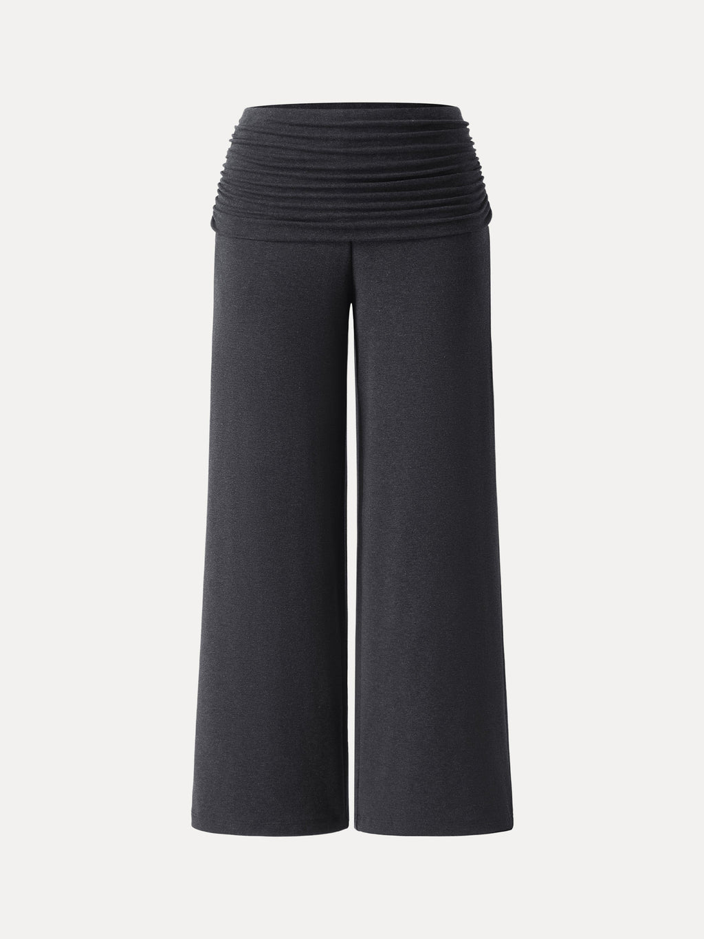 Non-Itchy Wool Blend Drapey Wide Leg Pull-on Pants with Pockets
