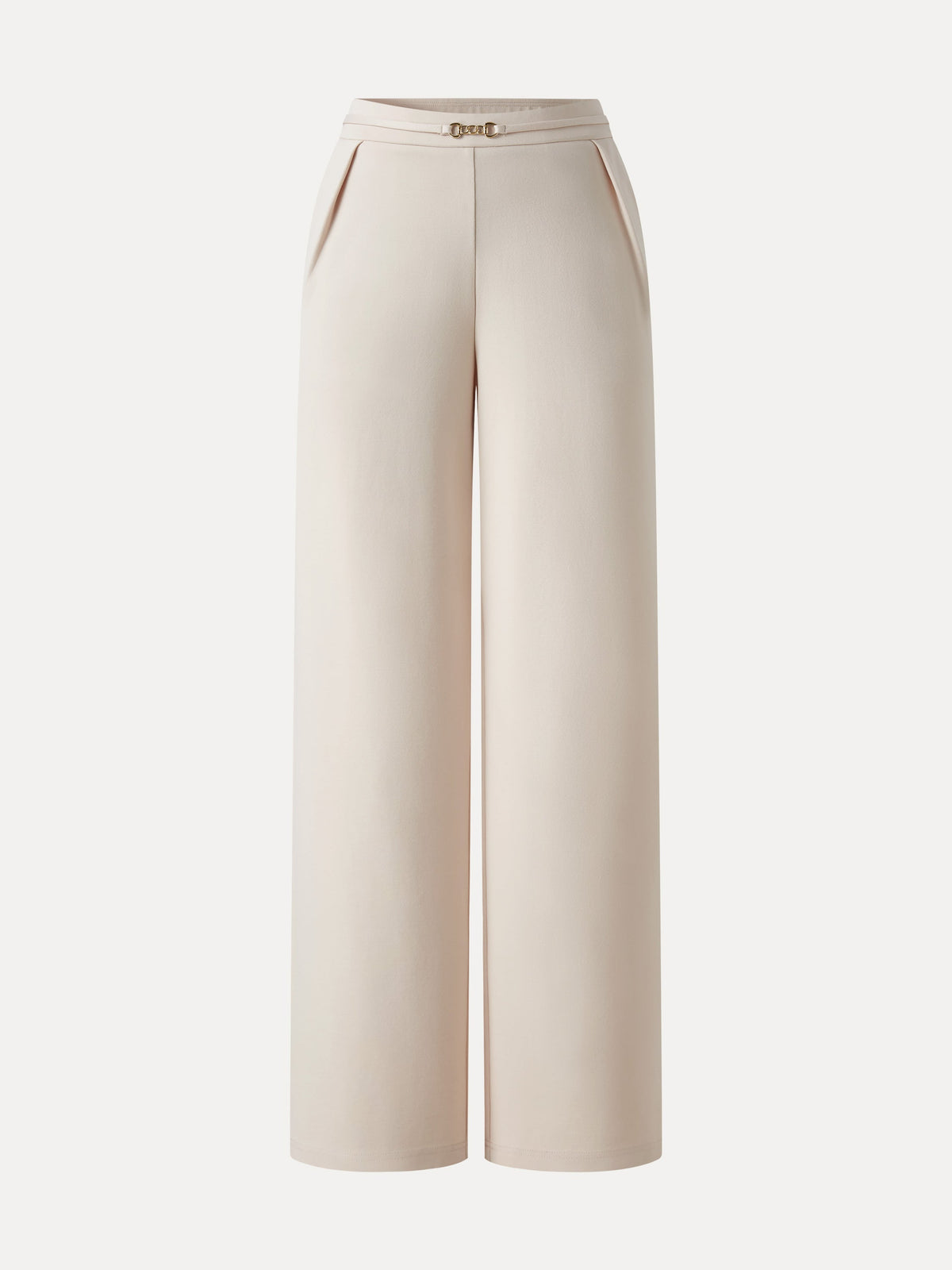 Ponte High-Rise Wide-Leg Pants with Pockets