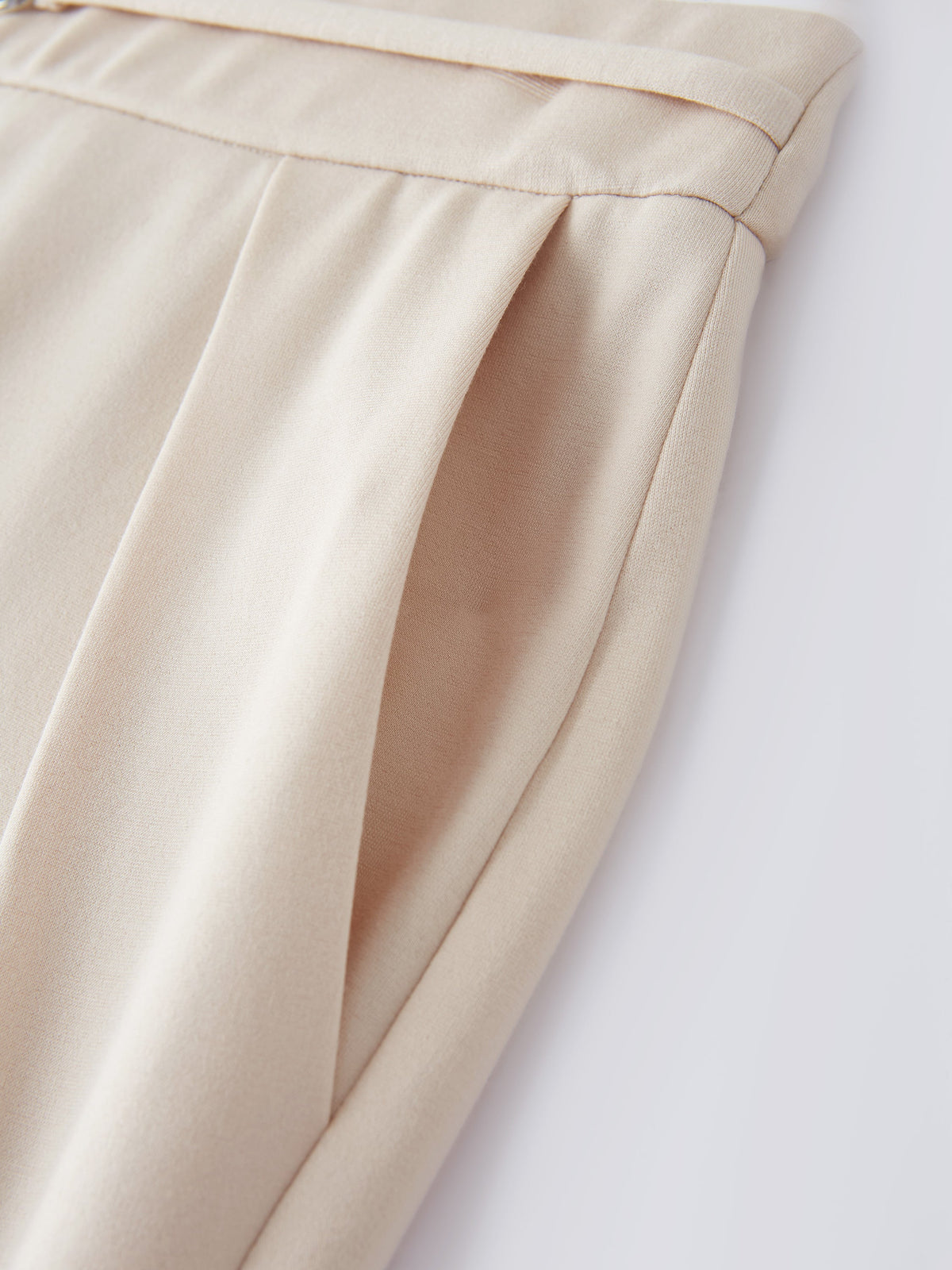 Ponte High-Rise Wide-Leg Pants with Pockets