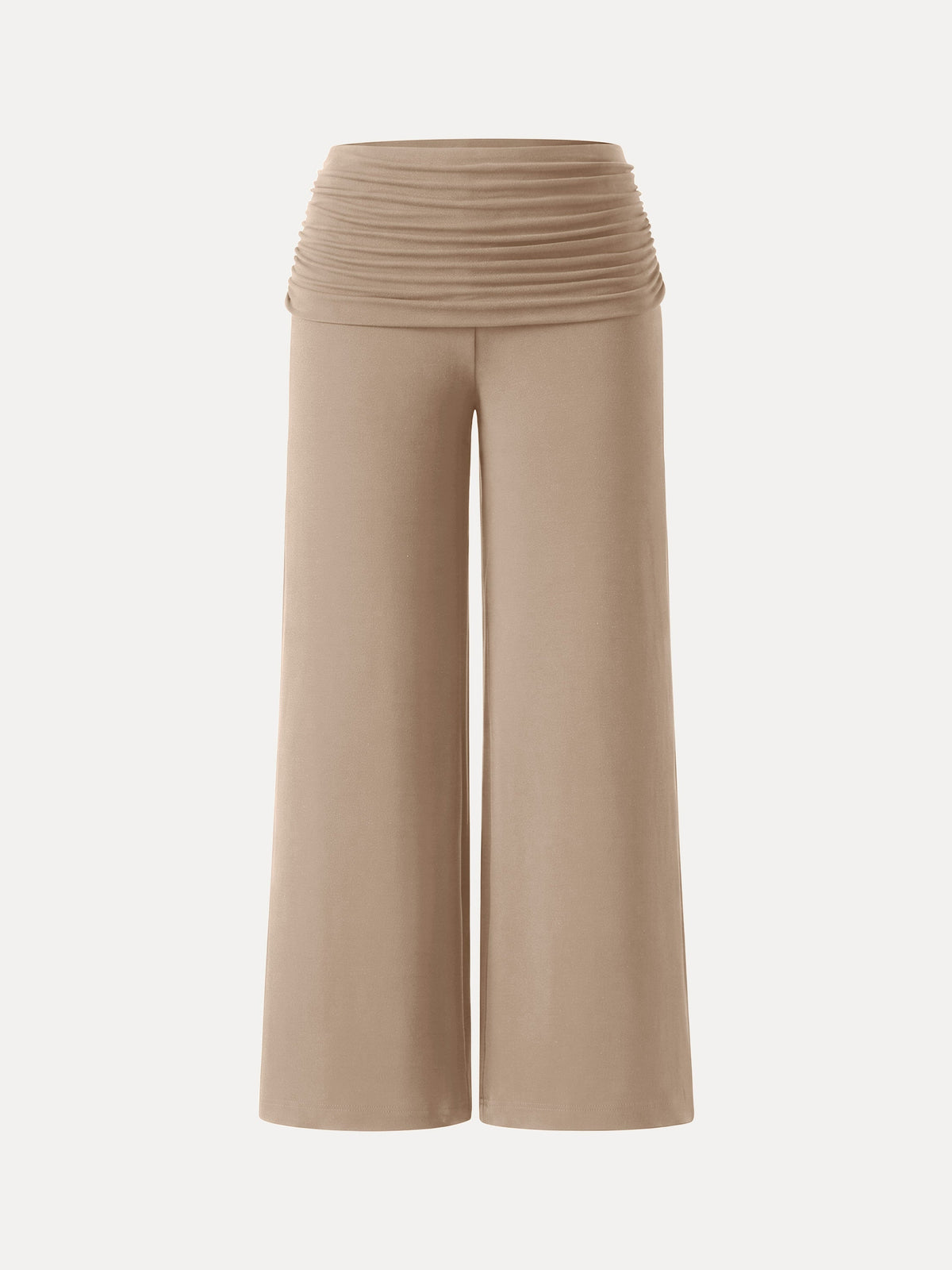 Non-Itchy Wool Blend Drapey Wide Leg Pull-on Pants with Pockets