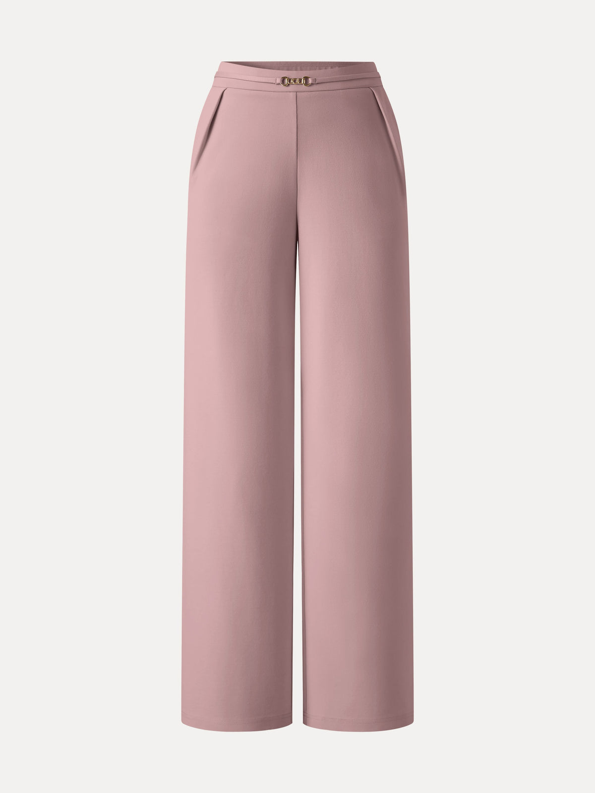 Ponte High-Rise Wide-Leg Pants with Pockets
