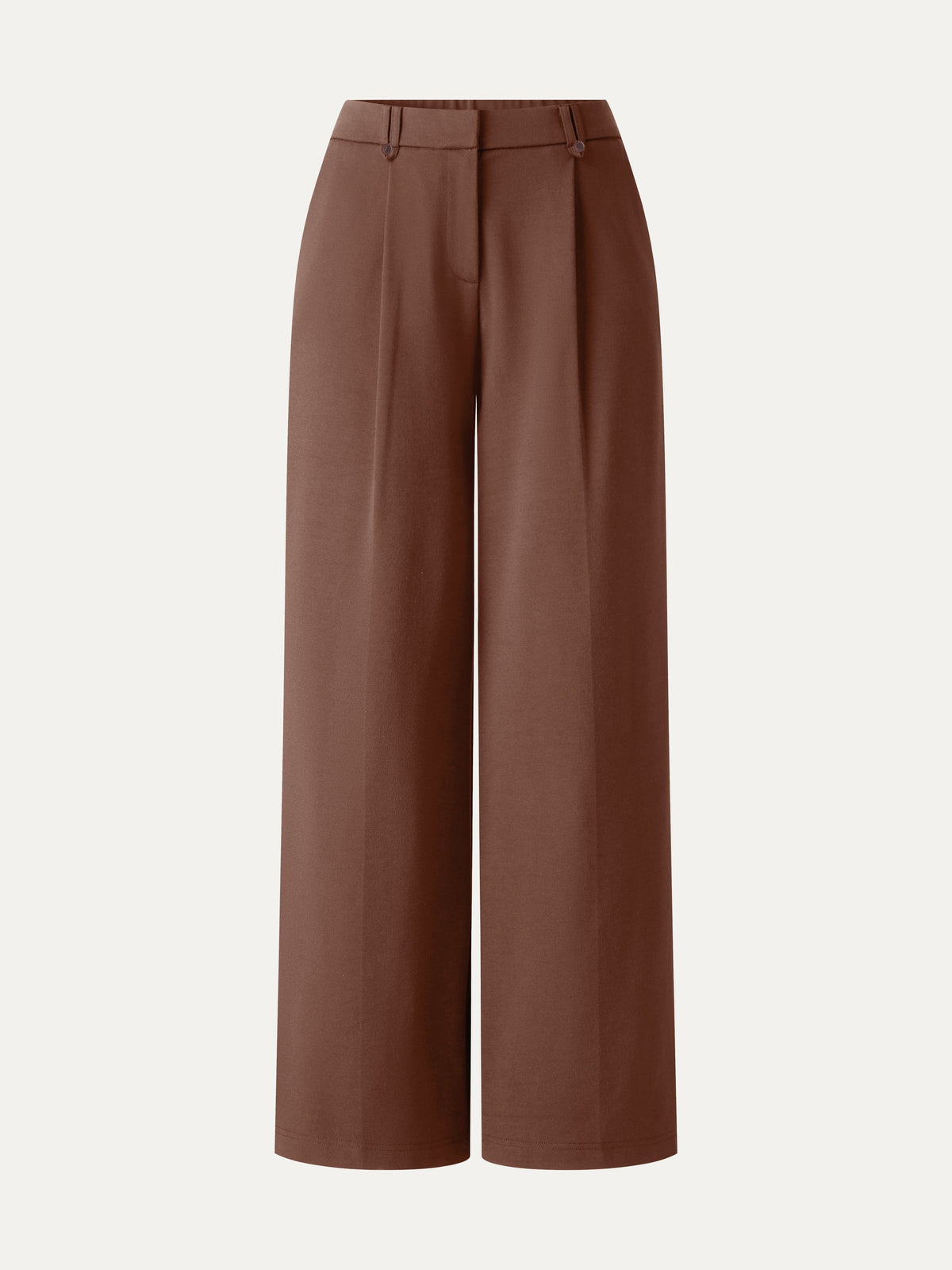 Ponte Low-Rise Straight Leg Ankled Pants with Pockets