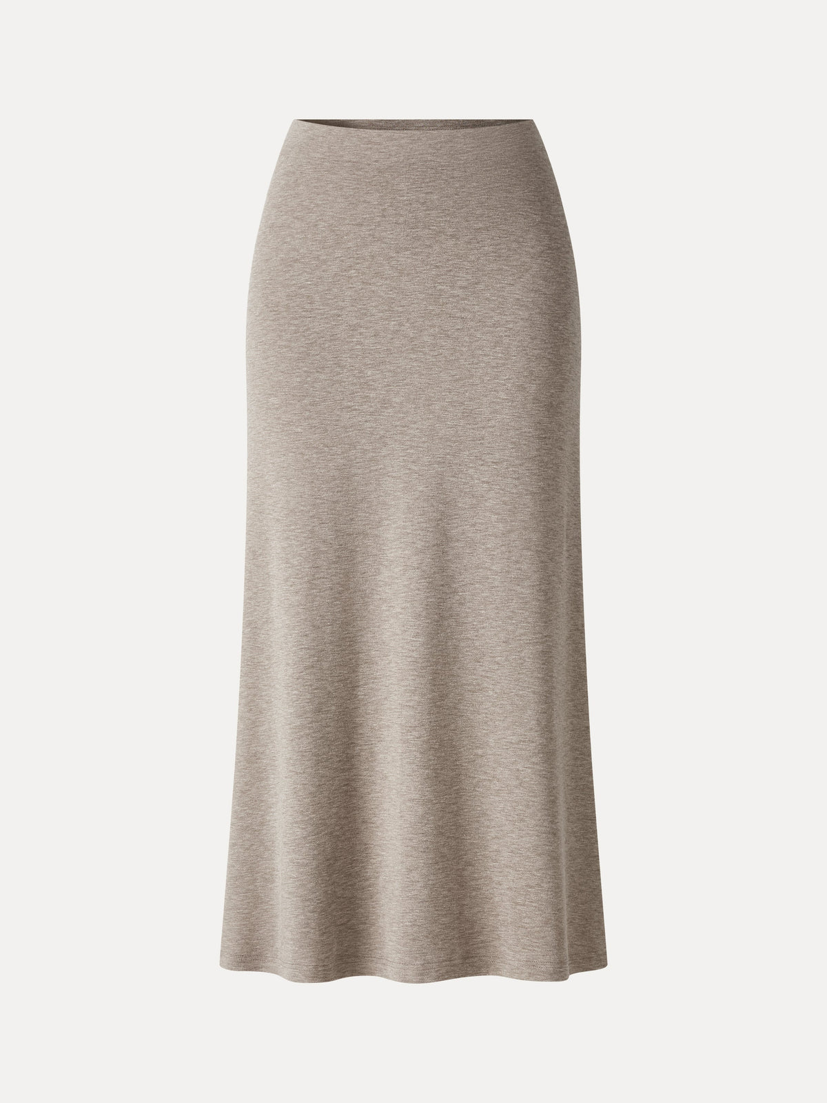 Eco-Mousse® Side-Slit A-Line Midi Skirt